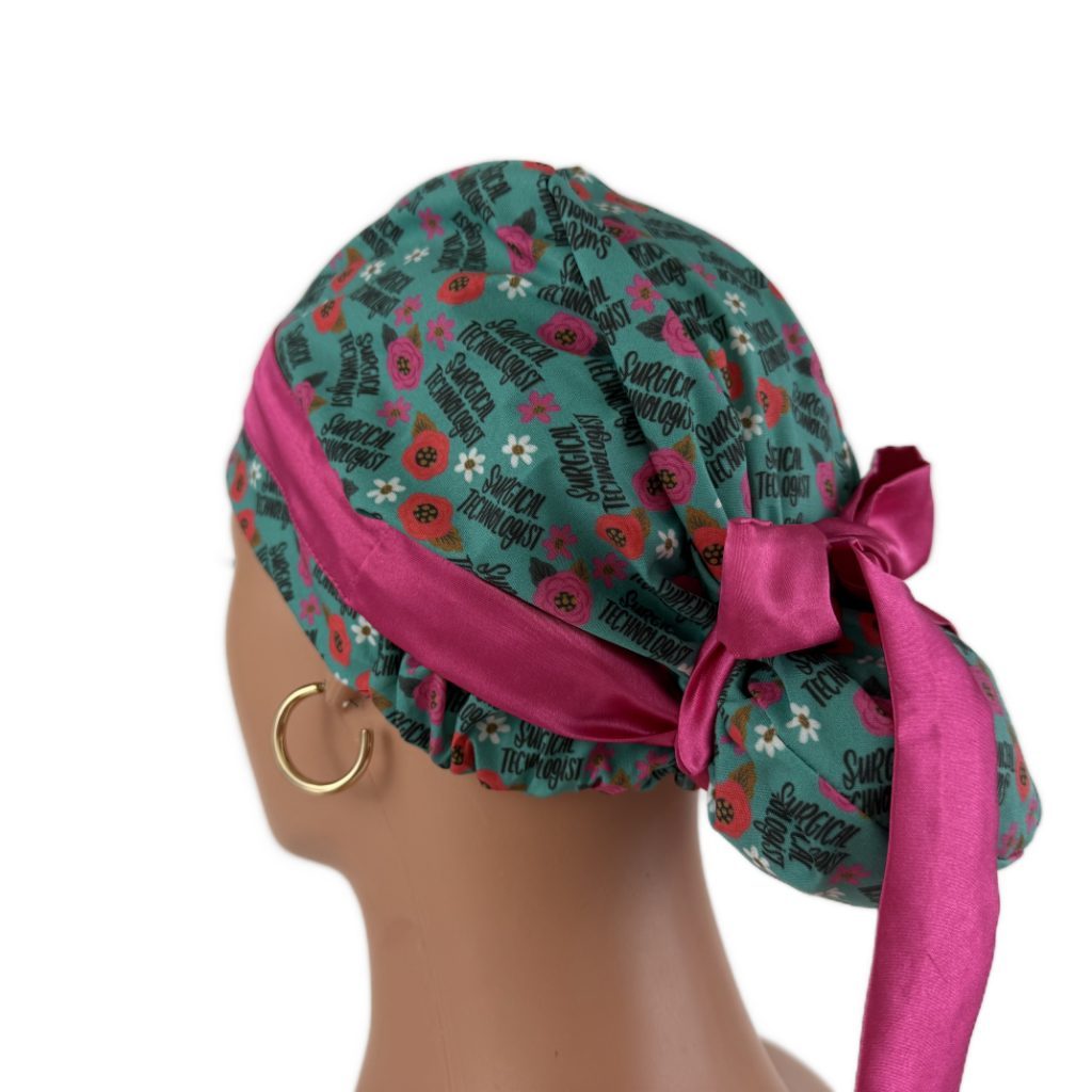 European Style Scrub Cap – (Sateen Ribbon) (No Ribbon) Surgical Technologist - Image 13