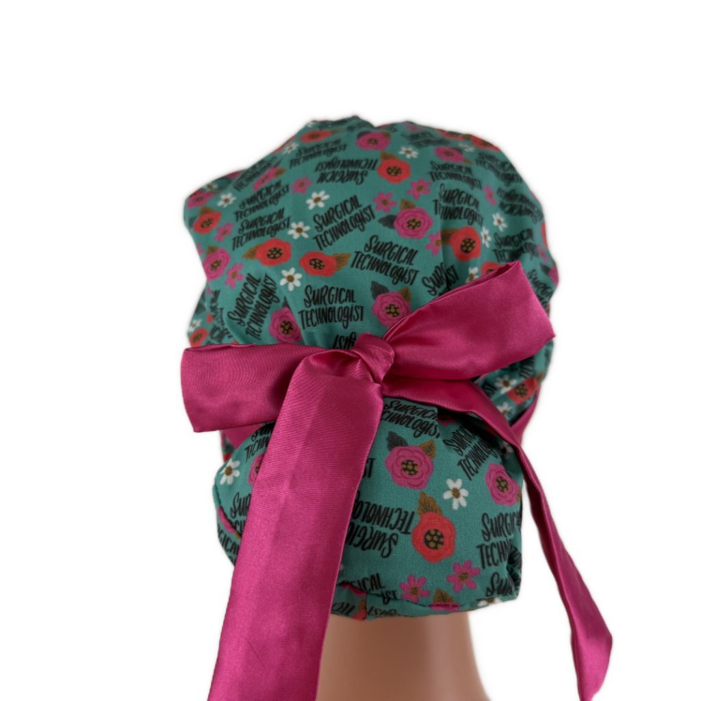 European Style Scrub Cap – (Sateen Ribbon) (No Ribbon) Surgical Technologist - Image 12