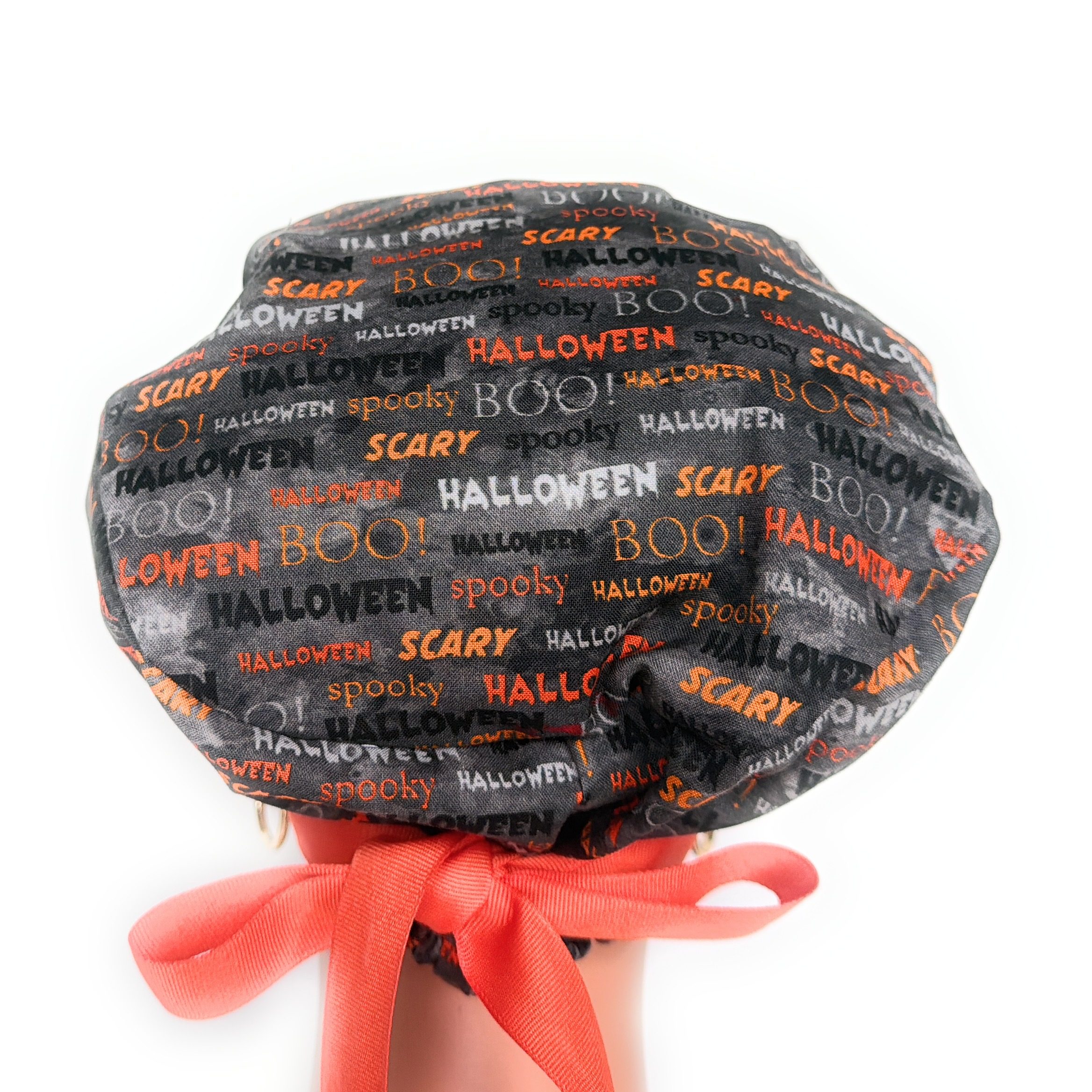 European Style Scrub Cap – (Grosgrain Ribbon) (No Ribbon) Halloween Scary - Image 5