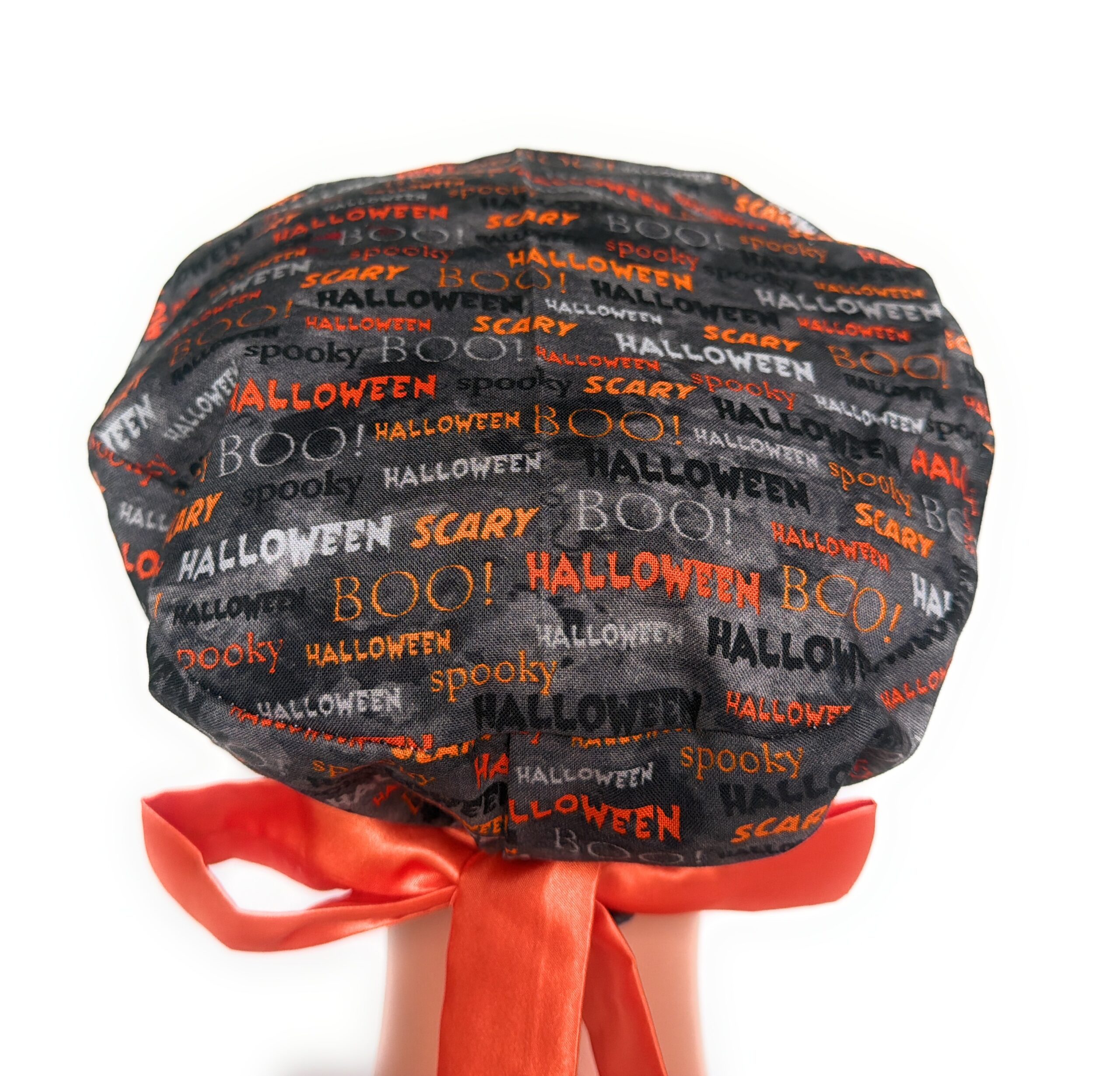 European Style Scrub Cap – (Sateen Ribbon) (No Ribbon) Halloween Scary - Image 5